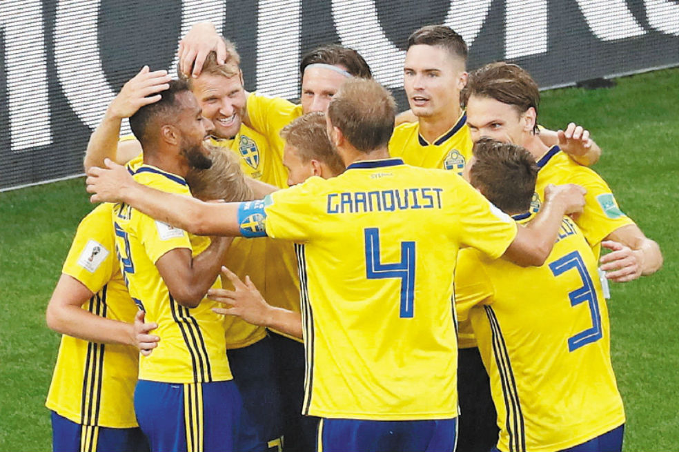 Suecia avanzó primera del Grupo F con seis puntos, tras dos victorias y una derrota. / EFE