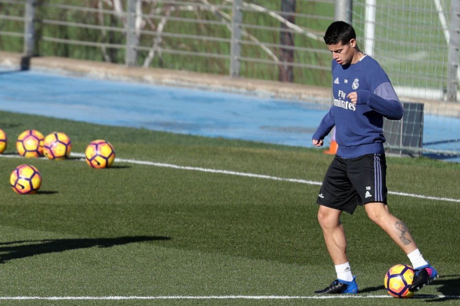 James Rodríguez, mediocampista del Real Madrid. Foto: EFE