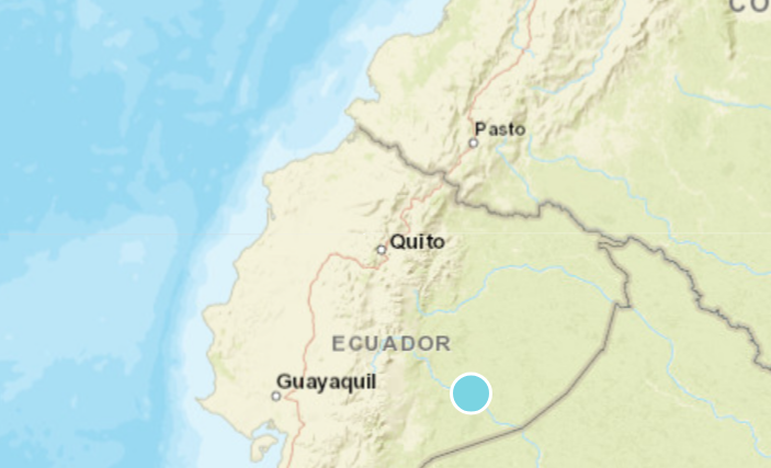 Temblor de 5.1 se registró en Ecuador, cerca de la frontera con Colombia