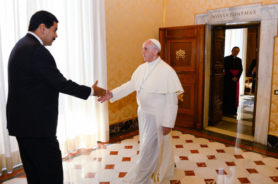 El encuentro entre el papa Francisco y Nicolás Maduro