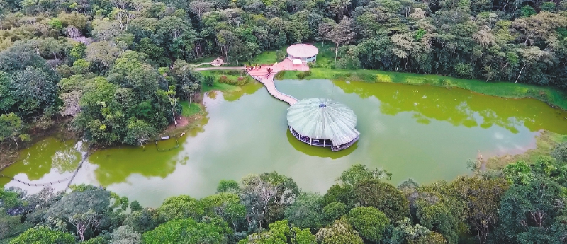 Vista aérea del CEA. /Negocios Verdes -Corpoamazonia