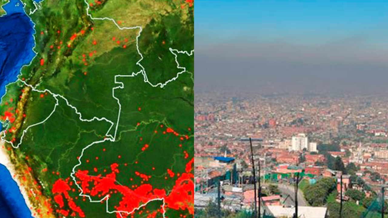 Incendios en Amazonas afectan la calidad del aire en algunas partes de Colombia