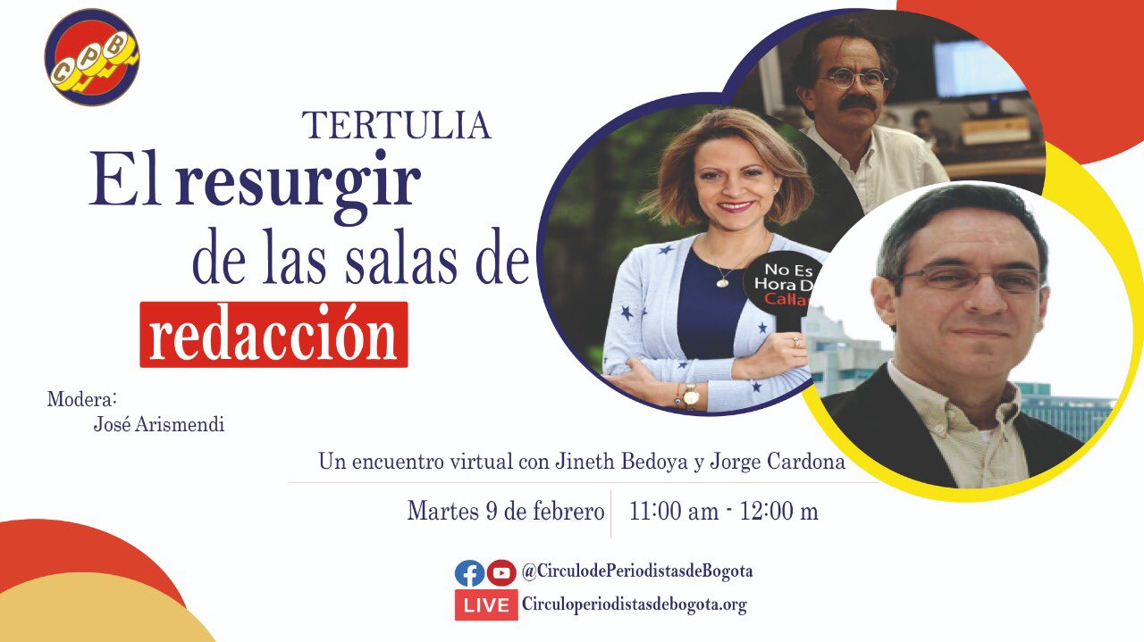 Jorge Cardona y Jineth Bedoya Lima conversan sobre cómo han cambiado las salas de redacción