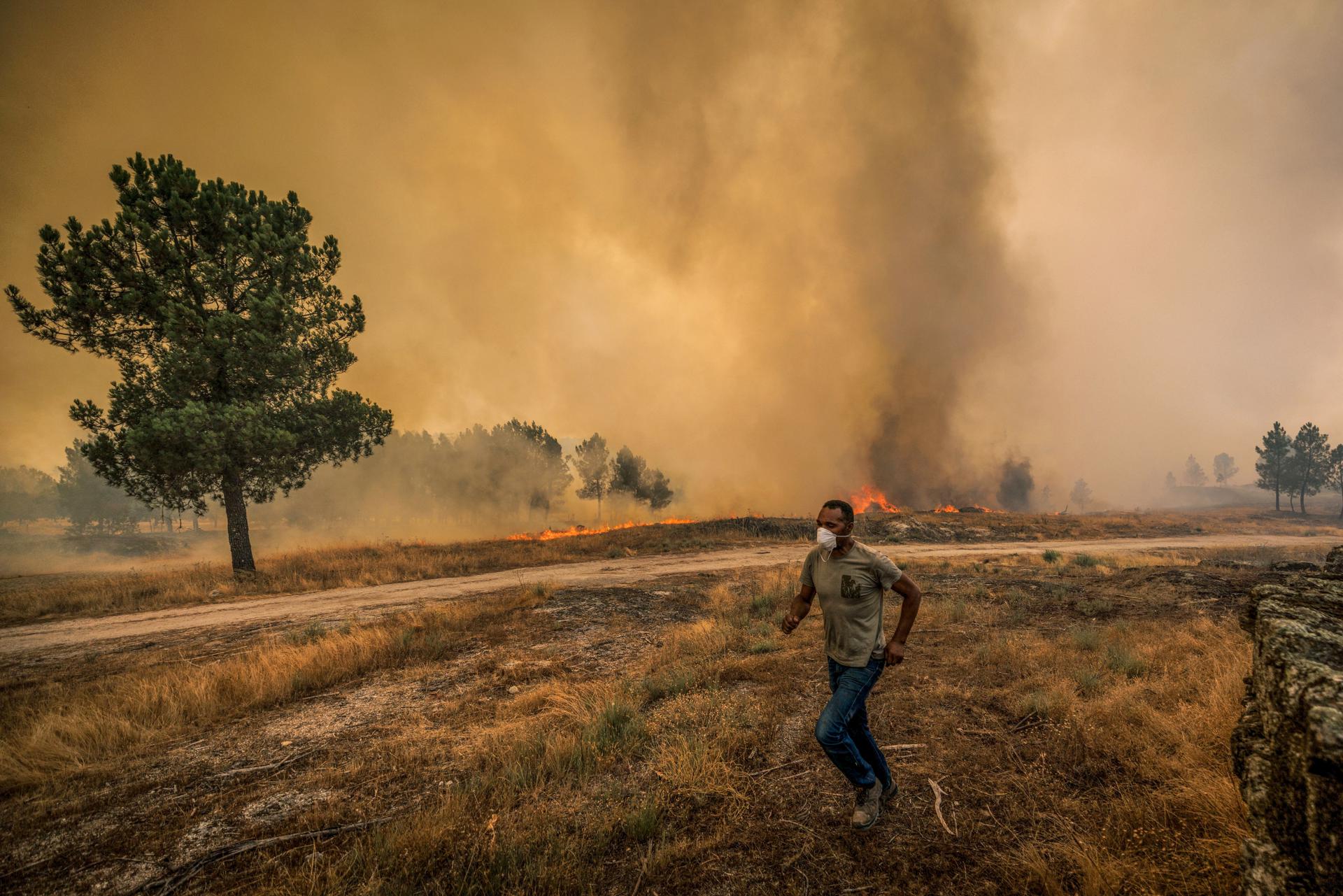 En fotos: sequía, incendios y personas evacuando. Así se ve el verano en Europa
