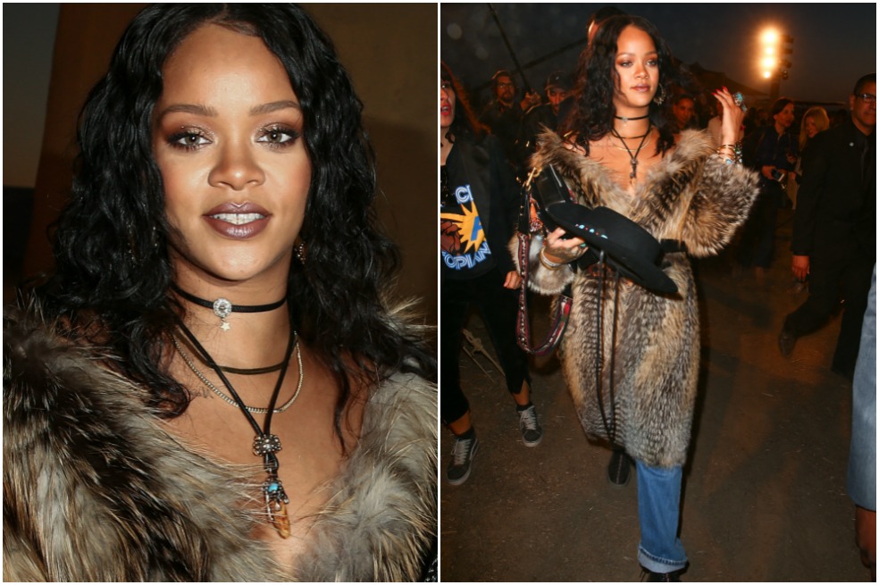Peta pide a Rihanna que done sus abrigos de piel a refugiados sirios