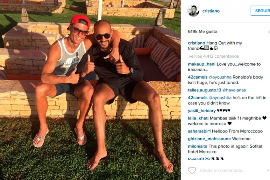 Cristiano Ronaldo vuelve a Marruecos junto a su amigo Badr Hari