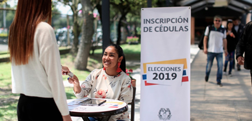 Colombianos ya pueden inscribir su cédula para elecciones territoriales de 2019