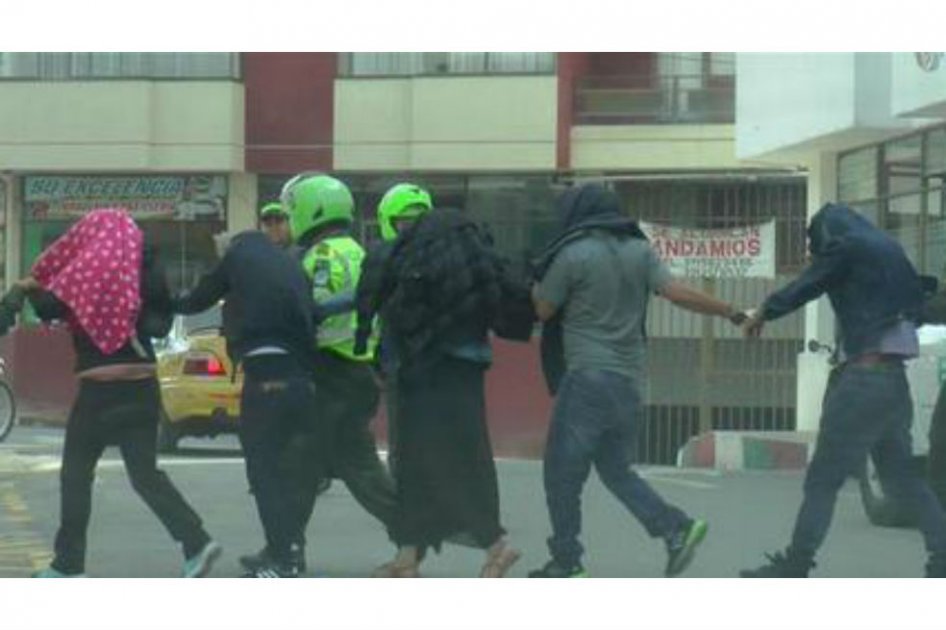 Los delincuentes fueron detenidos en el kilómetro 52 de la carretera entre las localidades de Barbosa y Casablanca. /Policía
