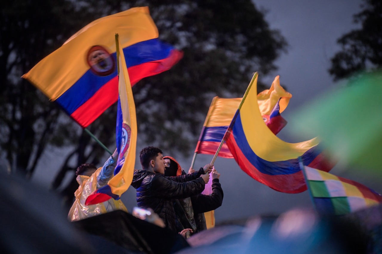 Más de seis mil personas celebran en las calles de Bogotá triunfo de Petro
