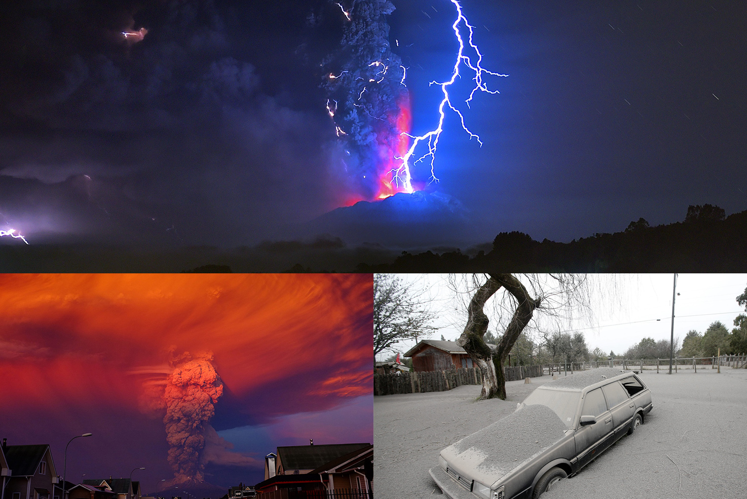 Chile, un día después de la erupción del volcán Calbuco