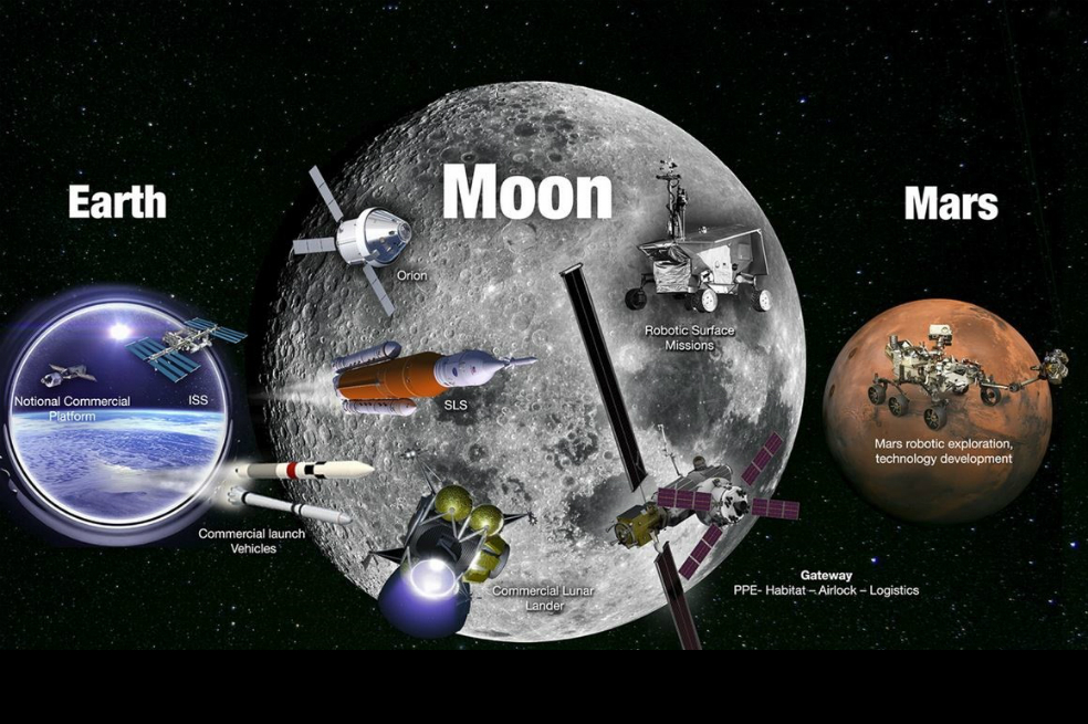 La NASA revela su plan para que el ser humano vuelva a la Luna y alcance Marte