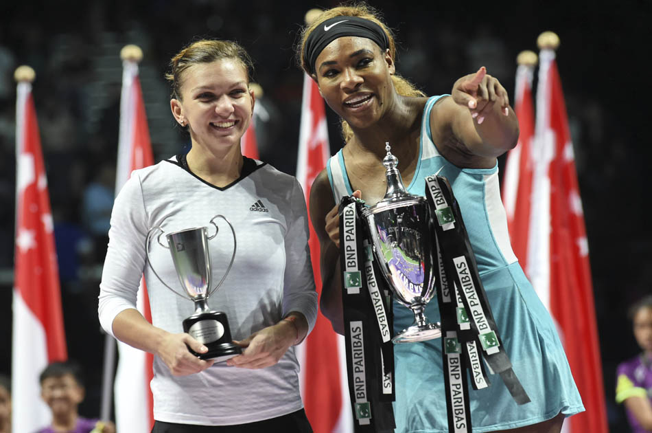 Serena Williams, campeona del Masters de Singapur de la WTA//Foto:AFP