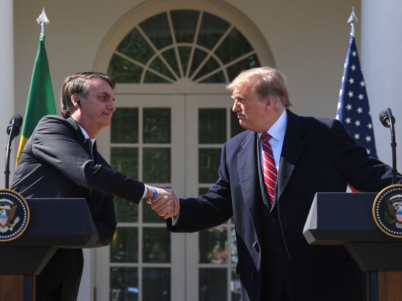 Trump y su compinche Bolsonaro