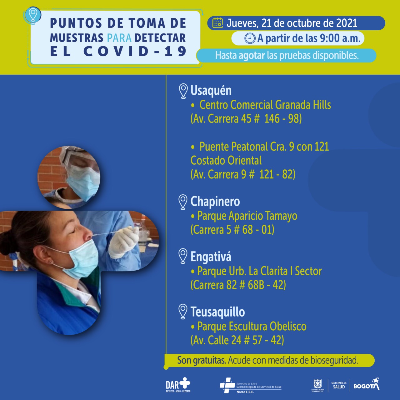 Pruebas PCR Bogotá