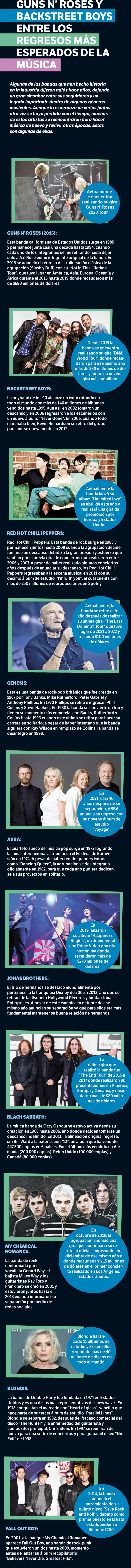 Algunos de los reencuentros musicales más esperados.
