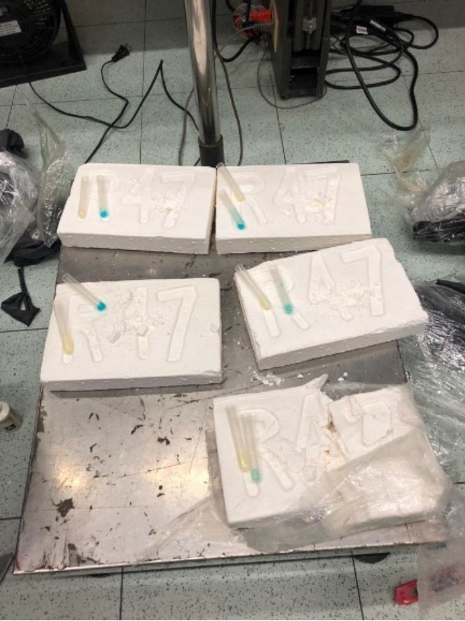 Muestra de cocaína