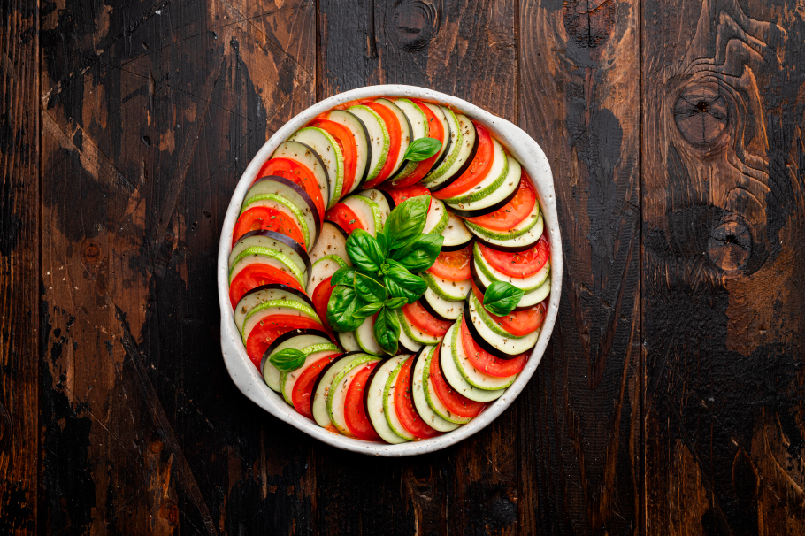 Ratatouille, receta de este plato típico de Francia. Una preparación de película