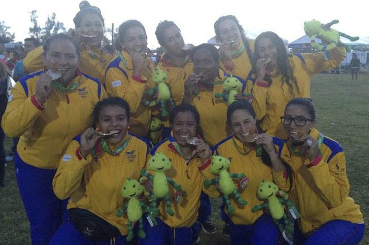Selección Colombia Femenina de Rugby, campeón en los Juegos Centroamericanos y del Caribe.