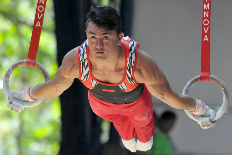 Jossimar Calvo, gimnasta nortesantandereano. Foto: juegosnacionales