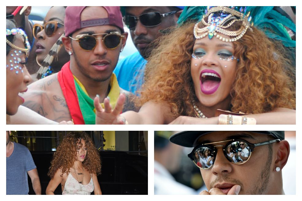 Lewis Hamilton también conquista a la familia de Rihanna
