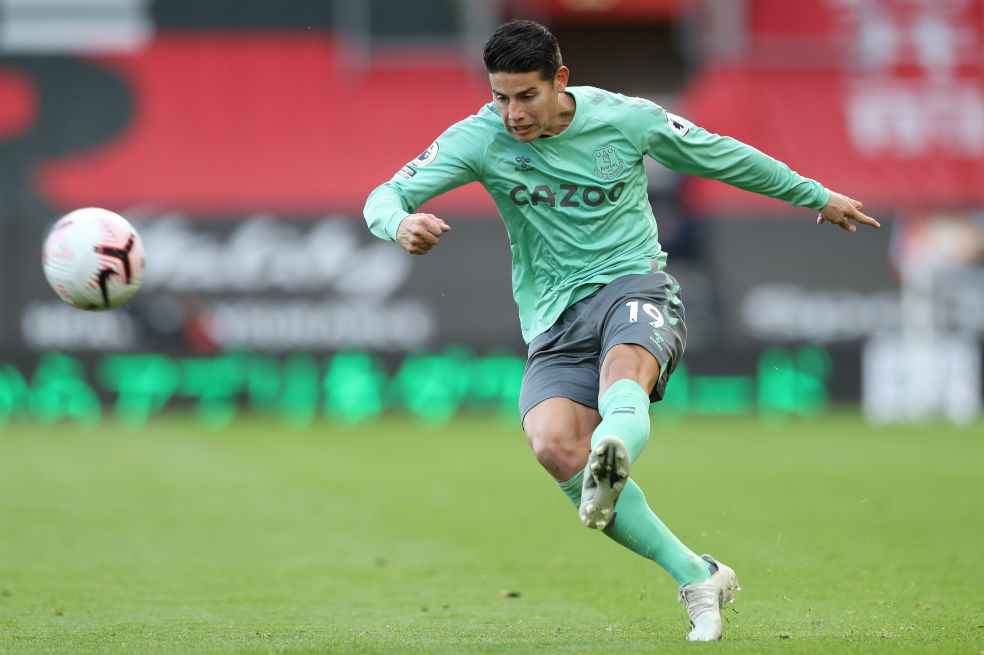 Southampton acabó con el invicto del Everton de James Rodríguez