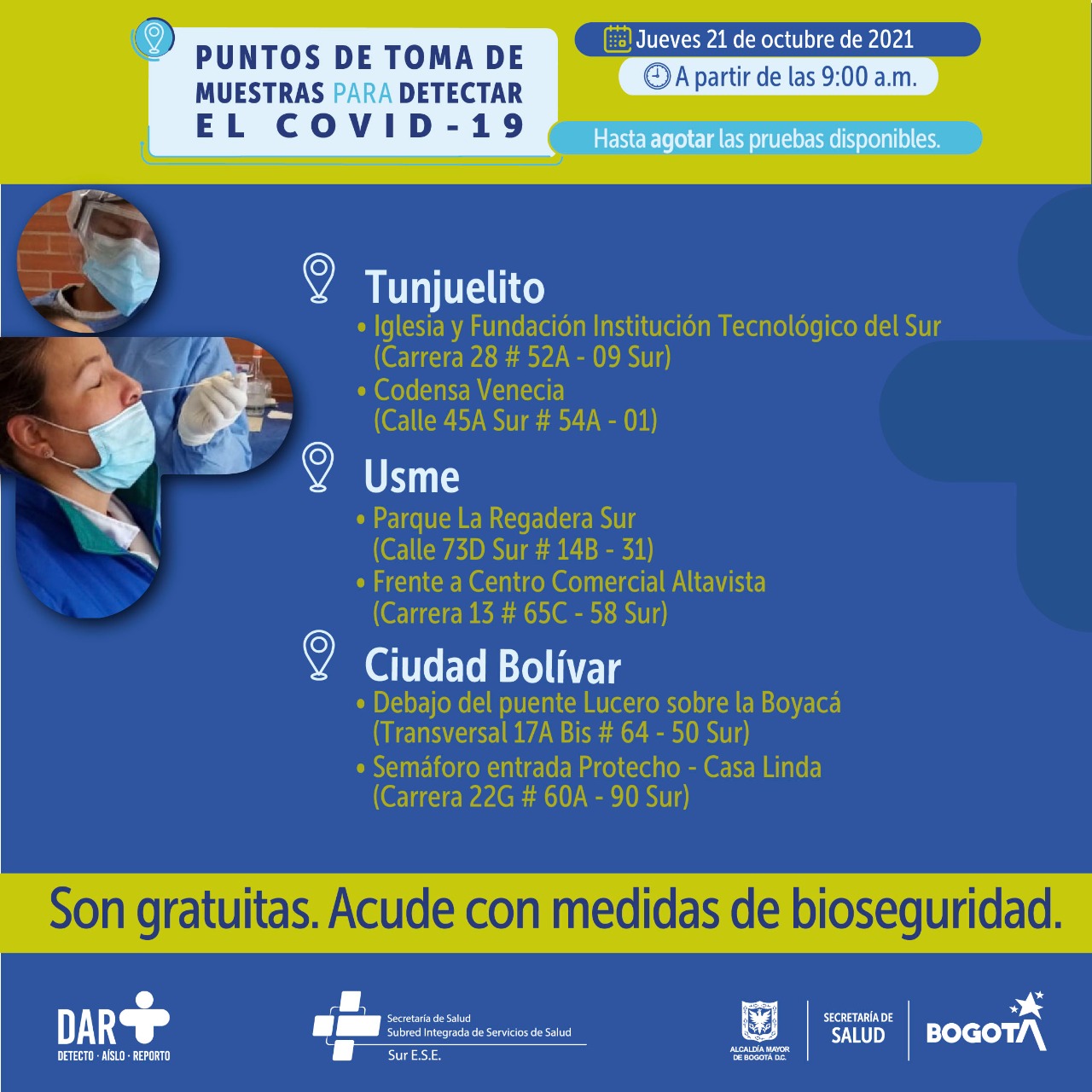 Pruebas PCR Bogotá