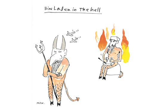 Bin Laden in the hell