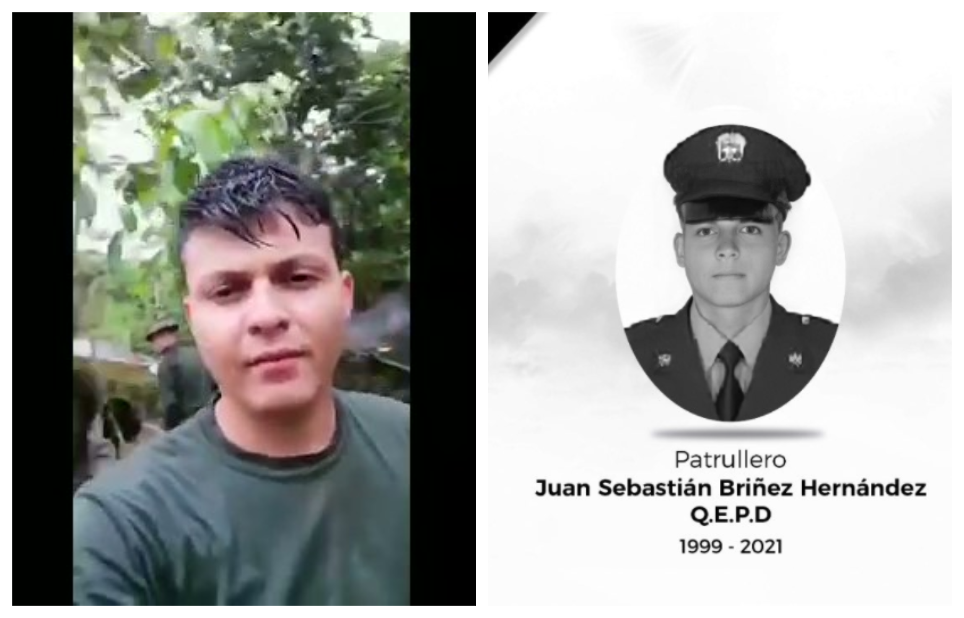 Paro Nacional: murió baleado el patrullero Juan Sebastián Briñez en Cali
