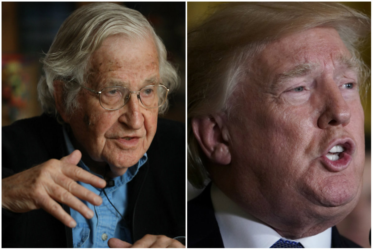 Chomsky acusa a Trump de contribuir a «la destrucción del medioambiente»
