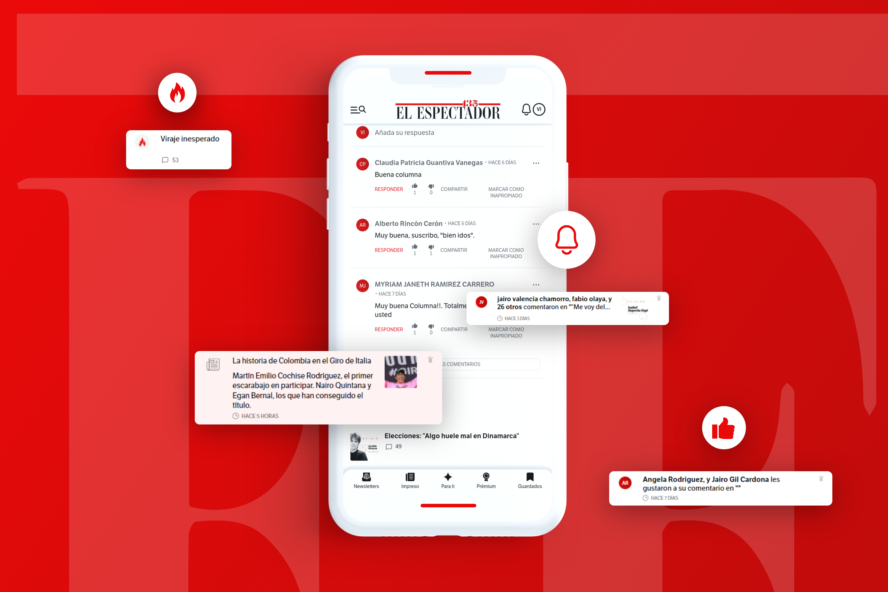 Interactúa y sé parte de la comunidad digital de El Espectador