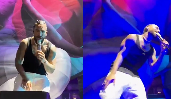 Video: Maluma de nuevo fue golpeado durante un concierto ¿Qué pasó?