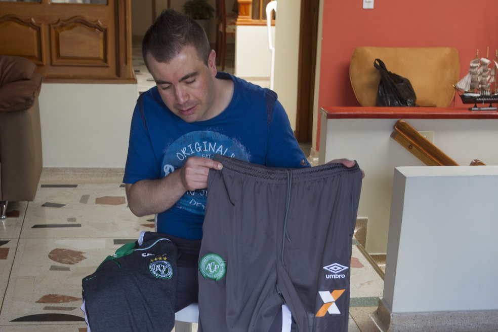 El guardián de las pertenencias de Chapecoense