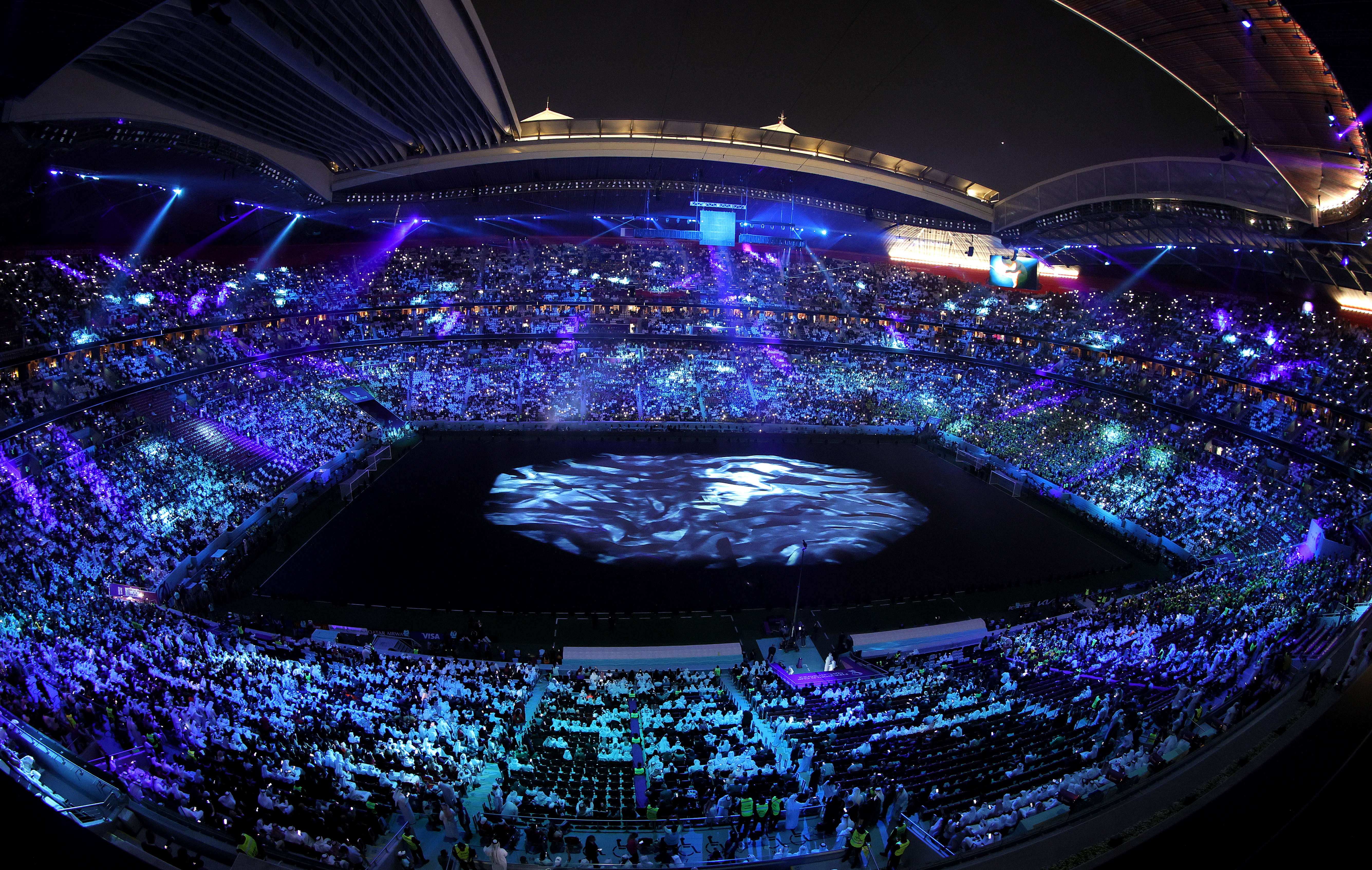 Al Khor (Qatar), 20/11/2022.- General view of the opening ceremony of the FIFA World Cup 2022 group A Opening Match between Qatar and Ecuador at Al Bayt Stadium in Al Khor, Qatar, 20 November 2022. (Mundial de Fútbol, Catar) EFE/EPA/Ronald Wittek