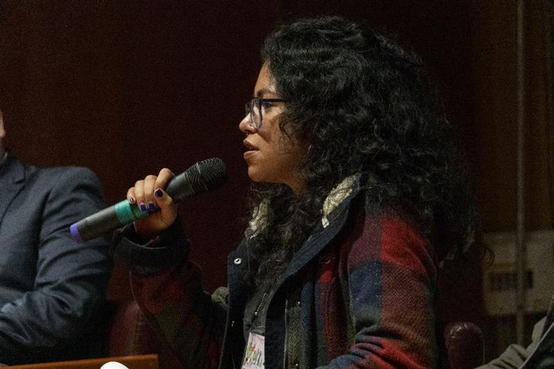 Yarelix Estrada, durante la Semana Psicoactiva promovida por ATS en Bogotá.