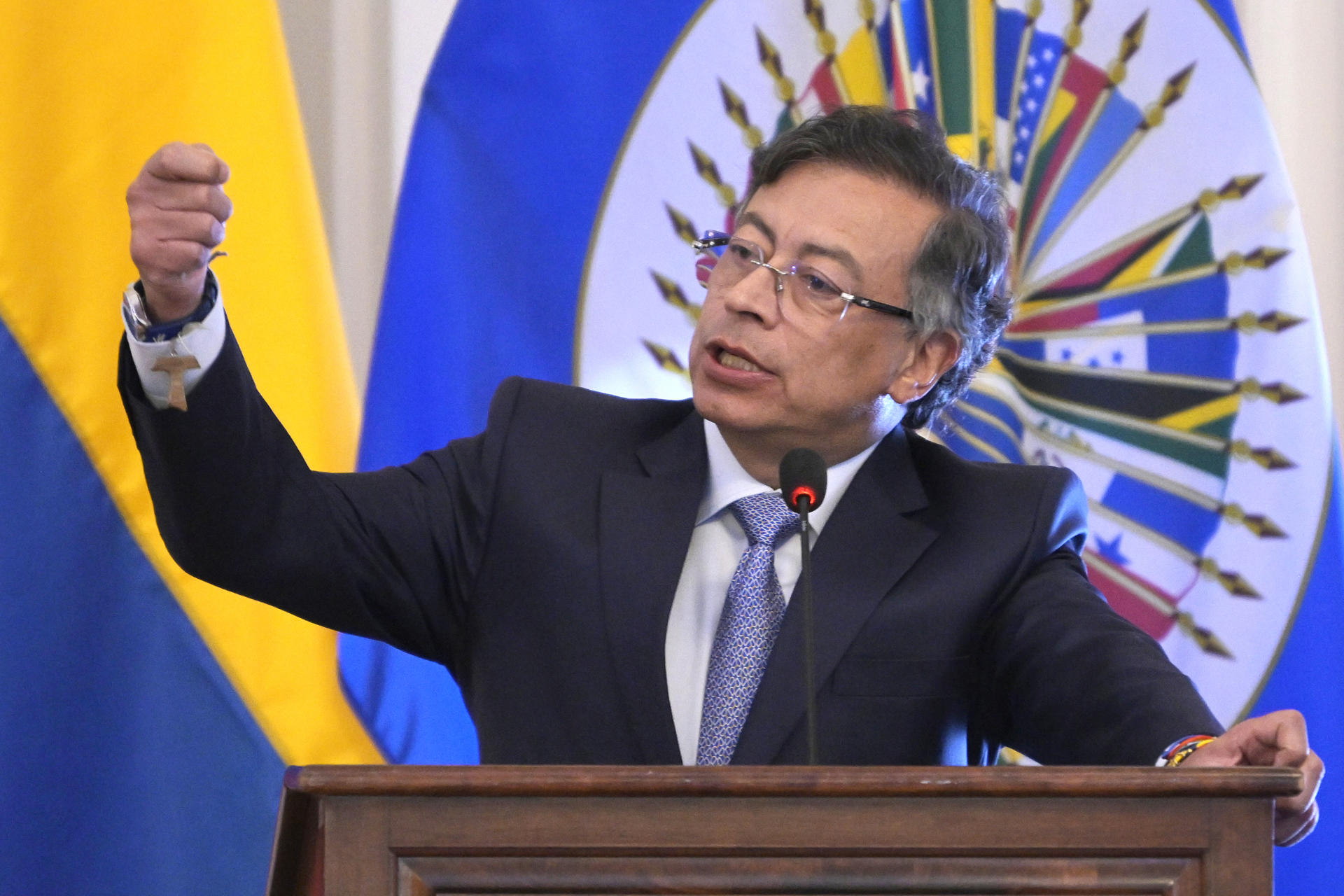 Petro se despidió del pleno de la OEA cuestionando la vigencia de sus estatutos