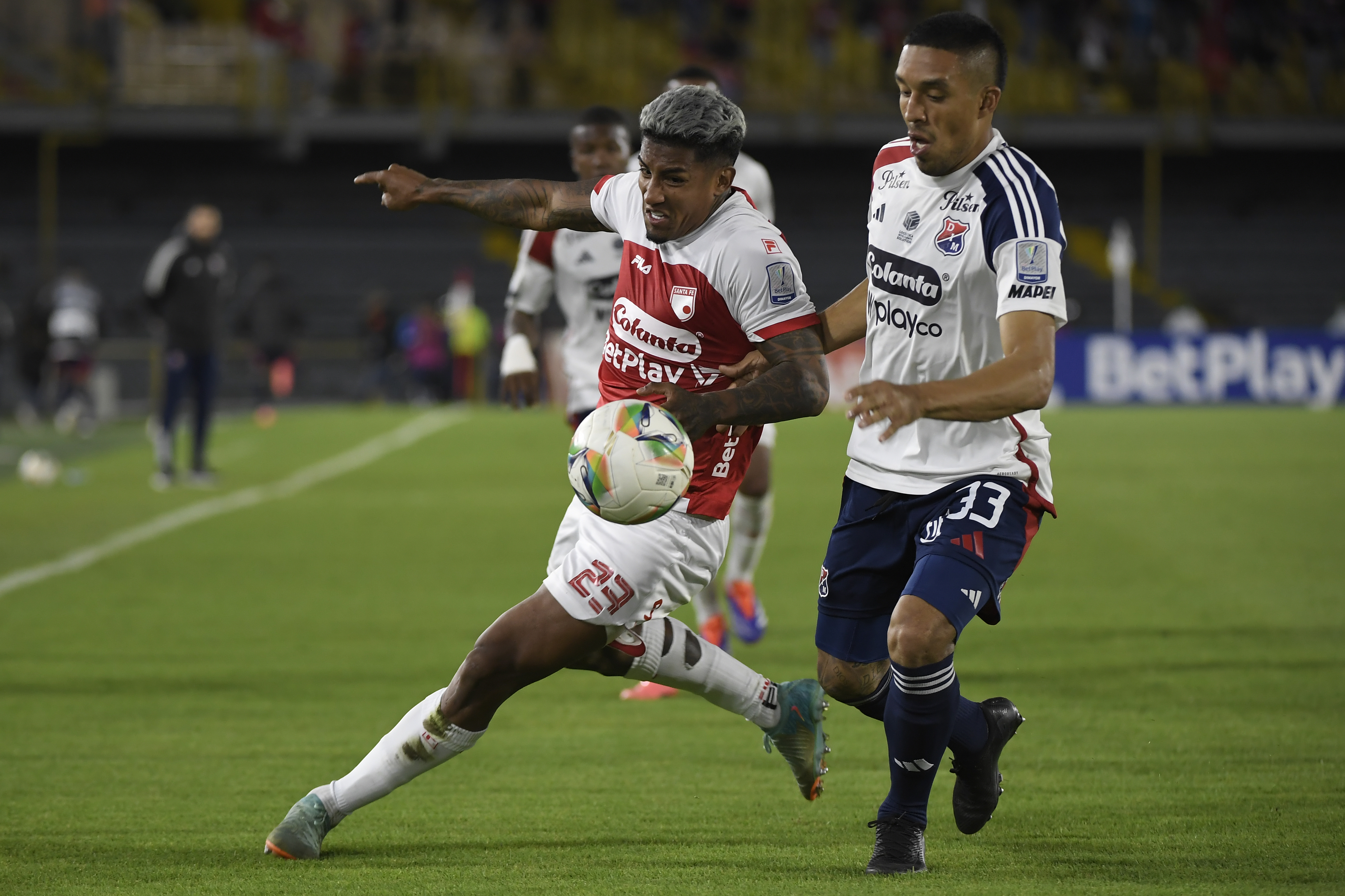 Partido Santa Fe vs Medellín por la fecha catorce de la Liga Betplay 2025-I.
