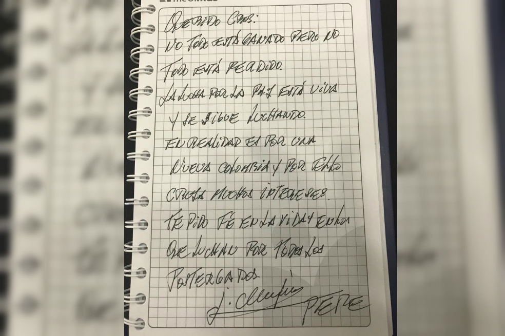 La carta que Pepe Mujica le escribió a Jesús Santrich