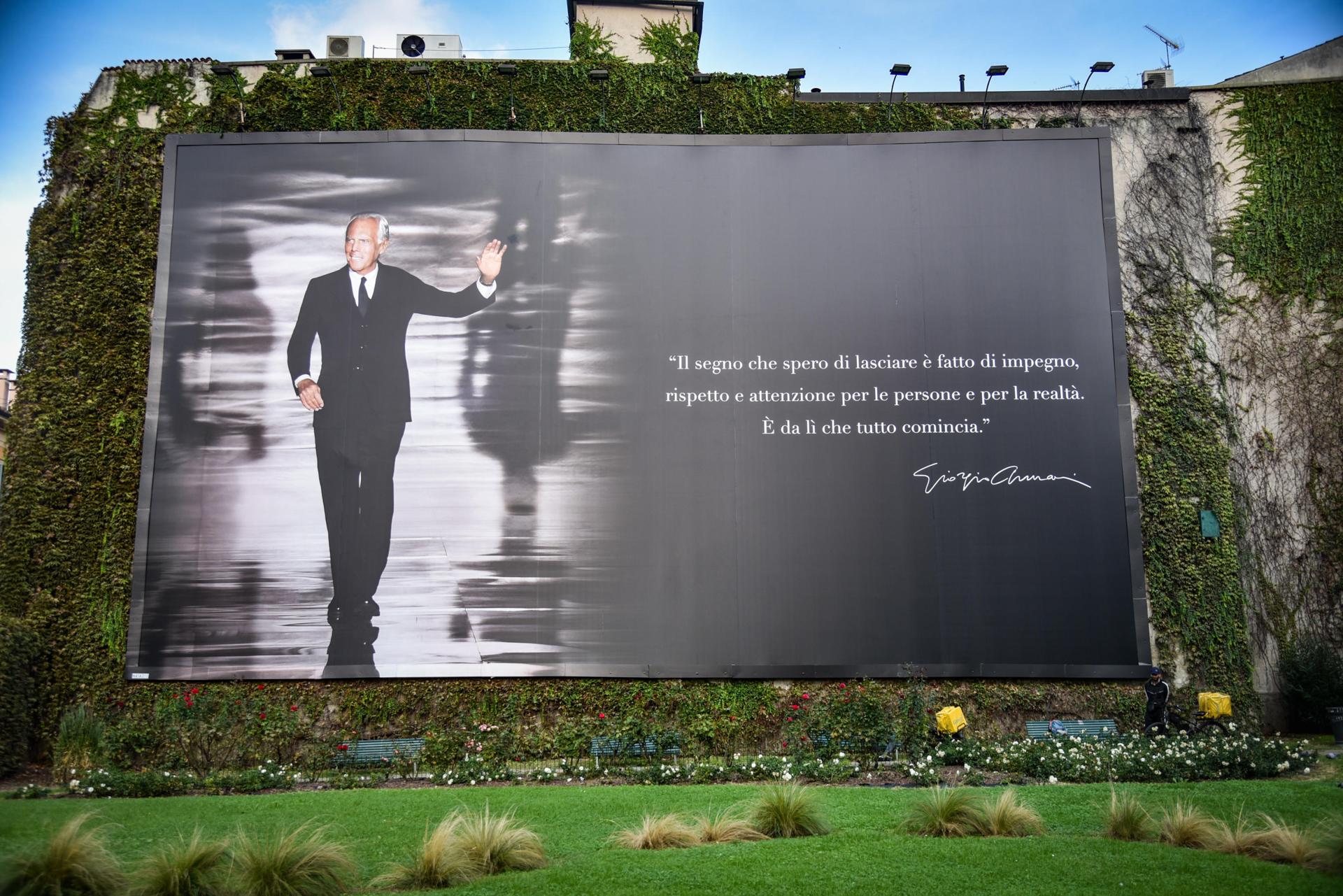 Las últimas colecciones firmadas por Armani desfilarán en la Semana de la Moda de Milán