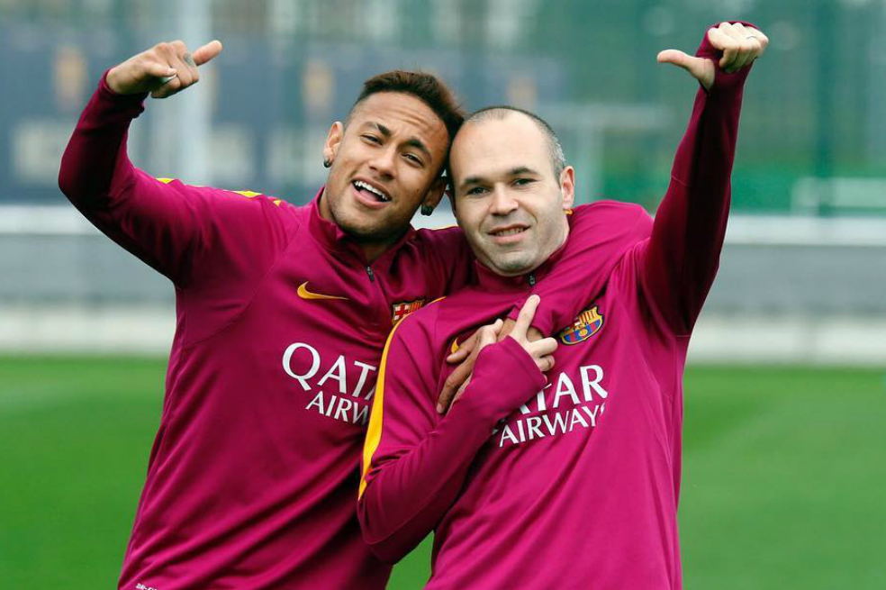 Neymar sobre Andrés Iniesta: «Me enamoré todavía más de tu fútbol»