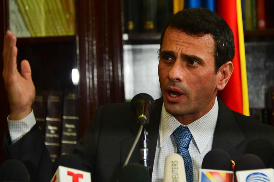 Capriles alertará a organismos internacionales sobre situación en Venezuela