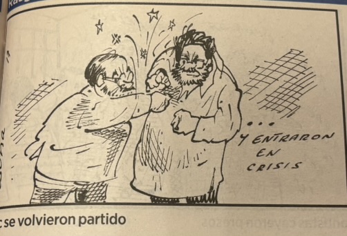 Iván Márquez y Timochenko, exjefes guerrilleros de las Farc, en el nacimiento del partido Comunes.