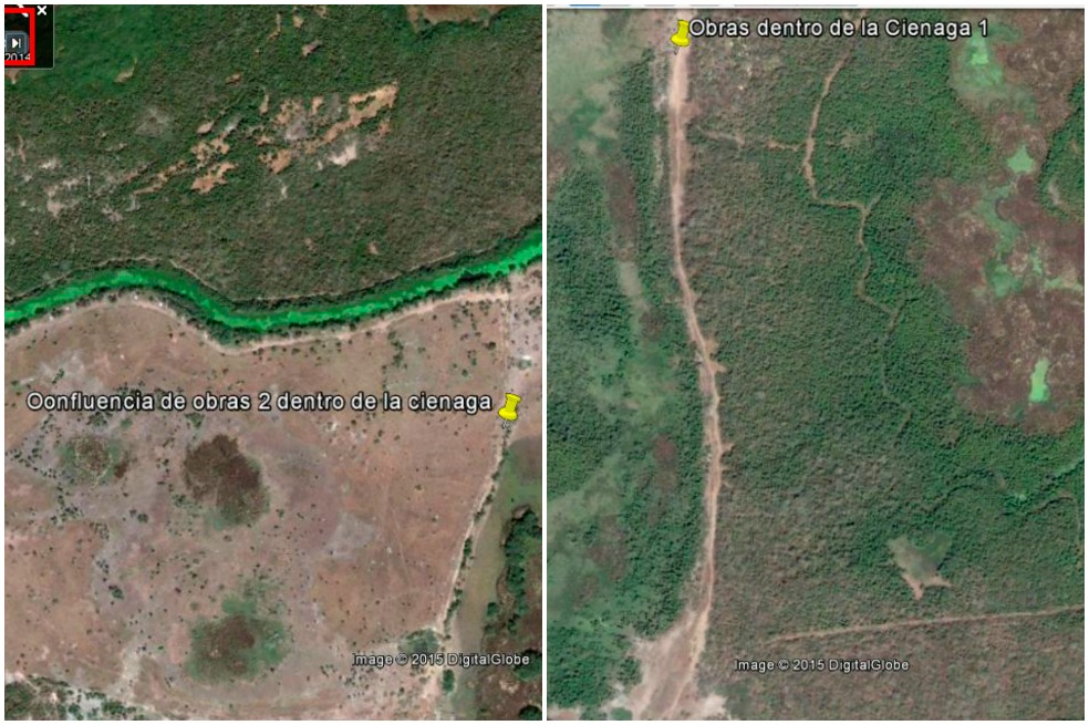 En estos puntos está siendo devorada la Ciénaga de Santa Marta