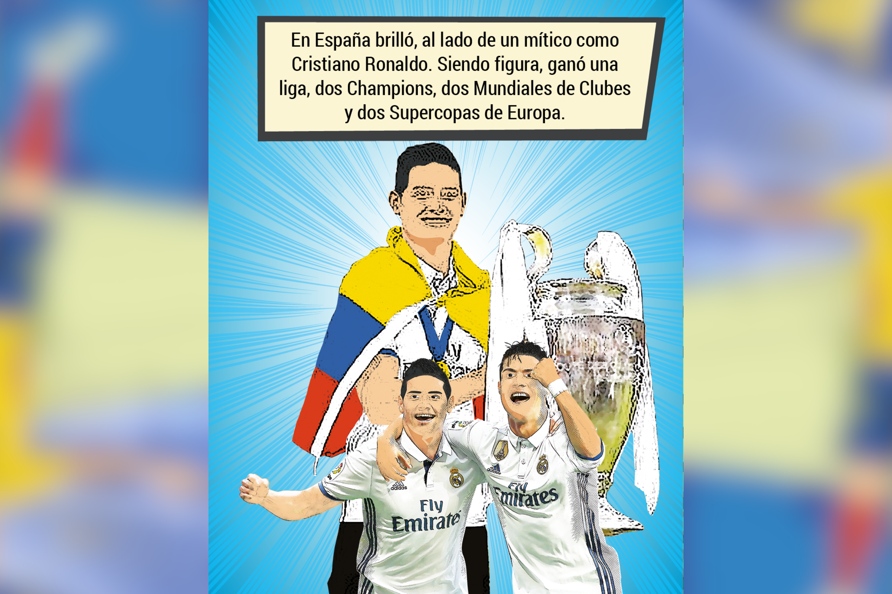 James Rodríguez, el líder de la selección de Colombia.