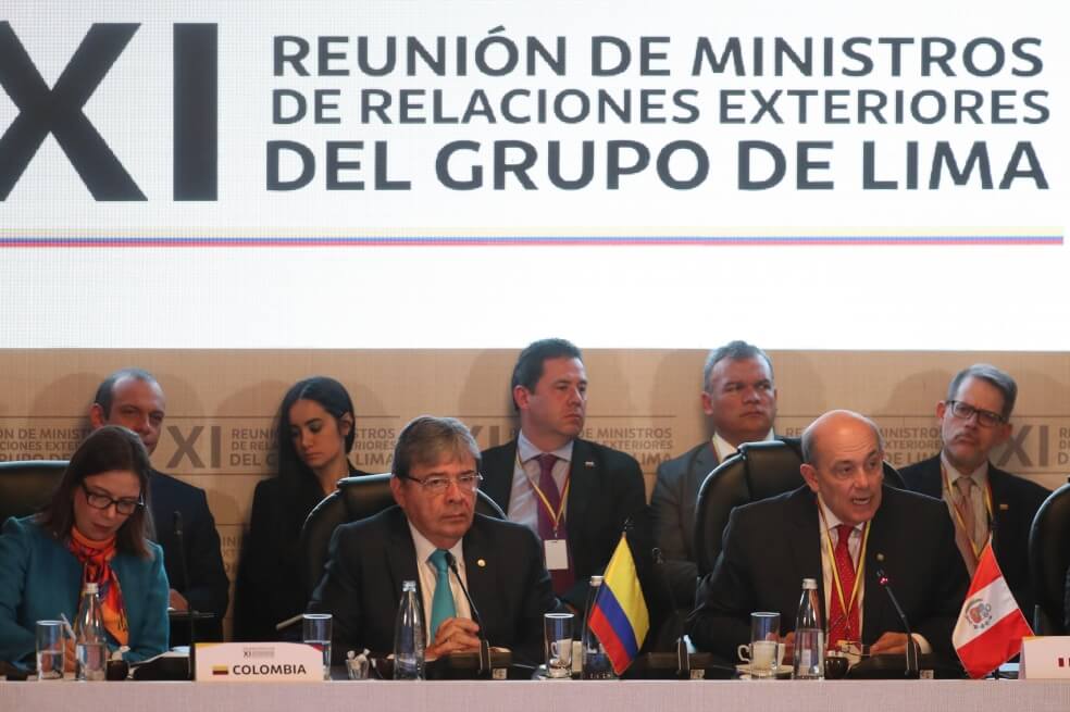 Grupo de Lima no apoya intervención militar