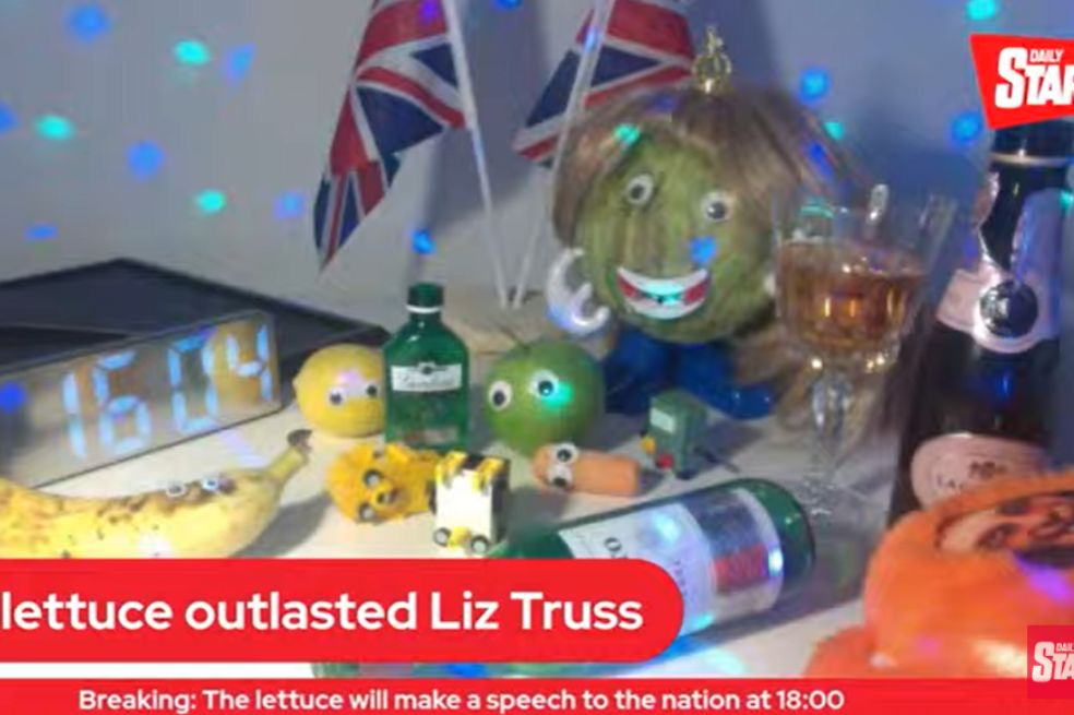Liz Truss caducó más rápido que la lechuga del Daily Star: así anticiparon su caída