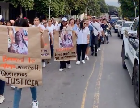 Protestaron por captura de una mujer involucrada en robo a Silvestre Dangond