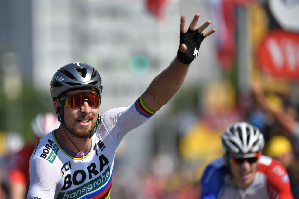 Peter Sagan ganó la segunda etapa y ahora es el líder del Tour de Francia