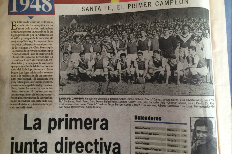 67 años del Fútbol Profesional Colombiano