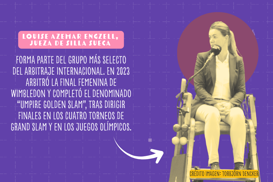 Árbitras que marcaron historia en el tenis.