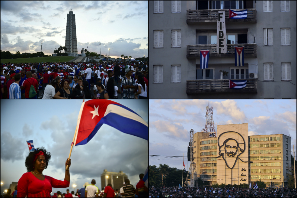Imágenes: la descomunal despedida a Fidel Castro en La Habana